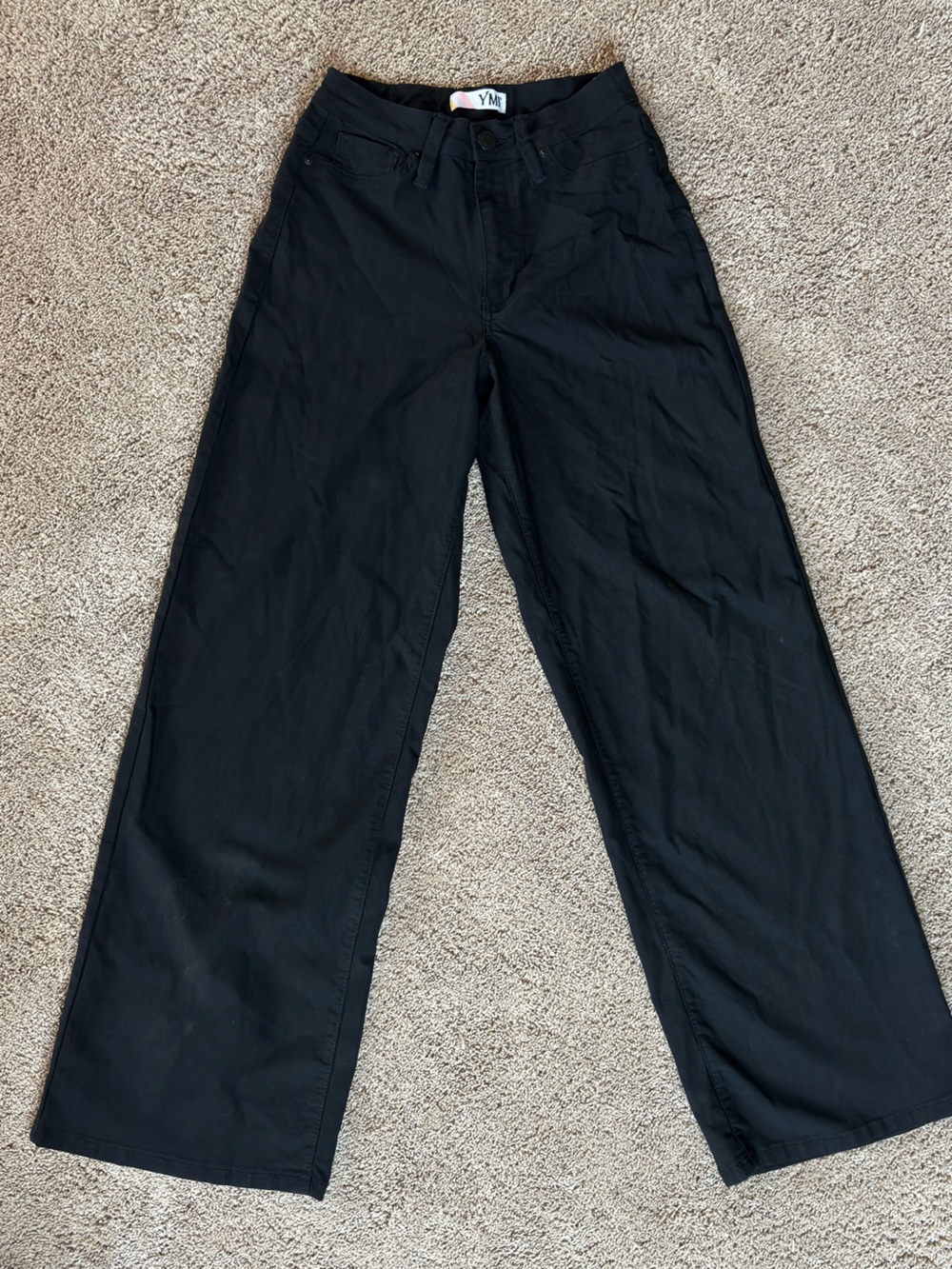 YMI Women's Black Wide-Leg Flare Jeans